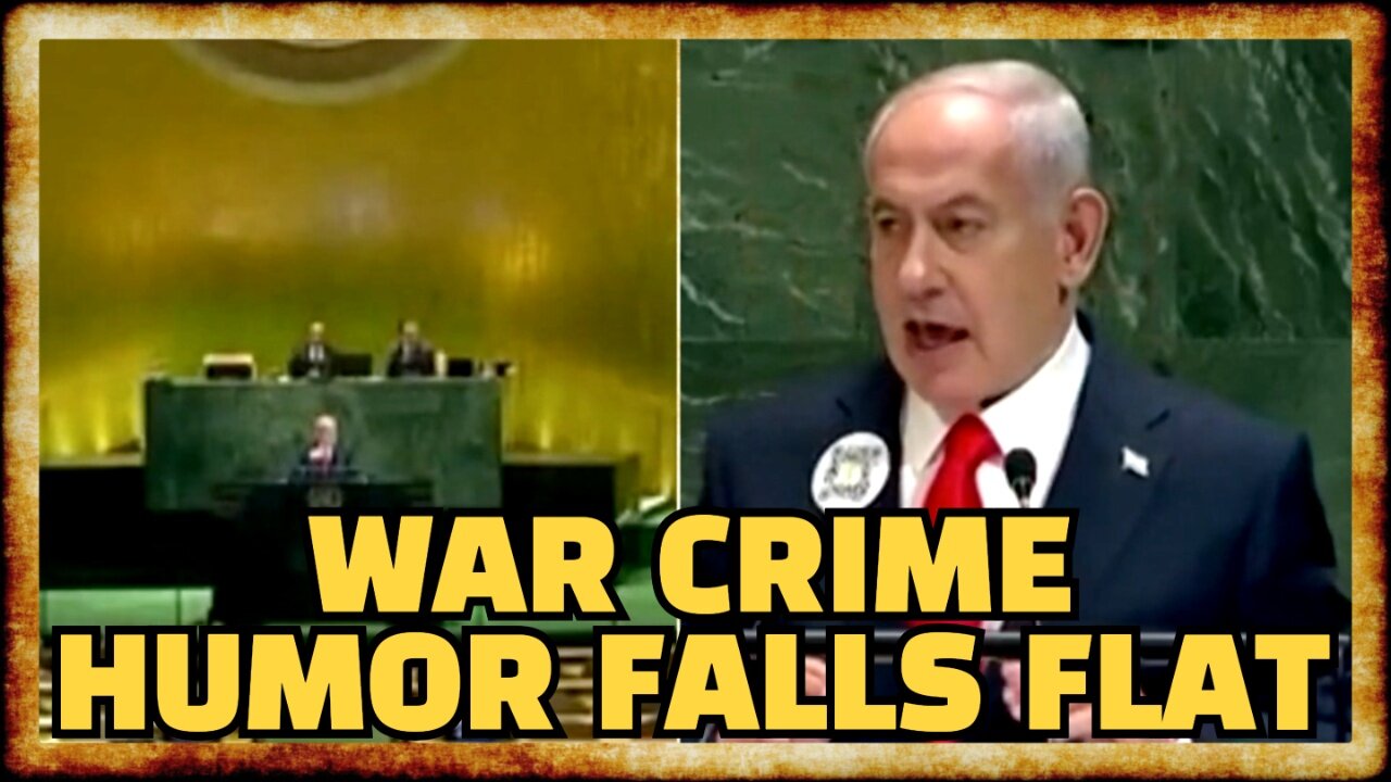 Bibi Tells VILE Pager Jokes To MOSTLY EMPTY U.N.