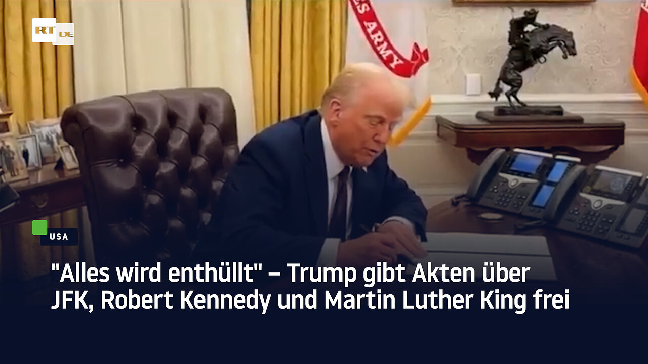 Alles wird enthüllt – Trump gibt Akten über JFK, Robert Kennedy und Martin Luther King frei