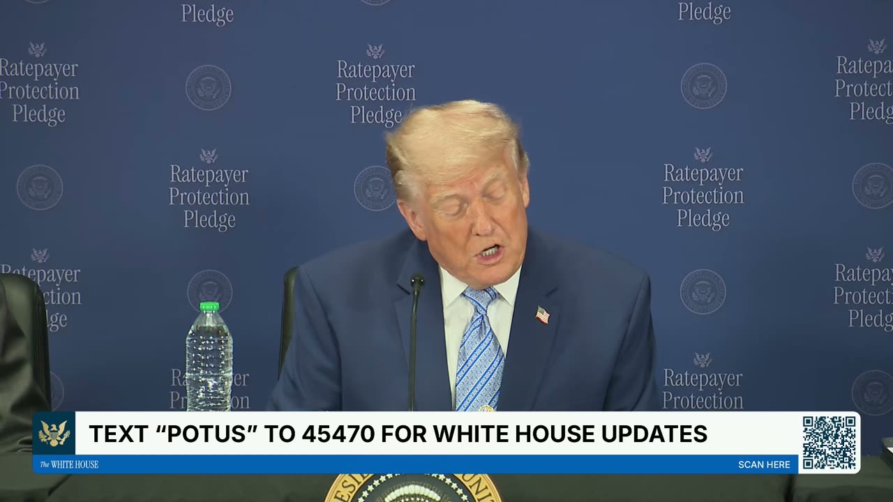 President Trump Makes an Announcement on the Ratepayer Protection Pledge