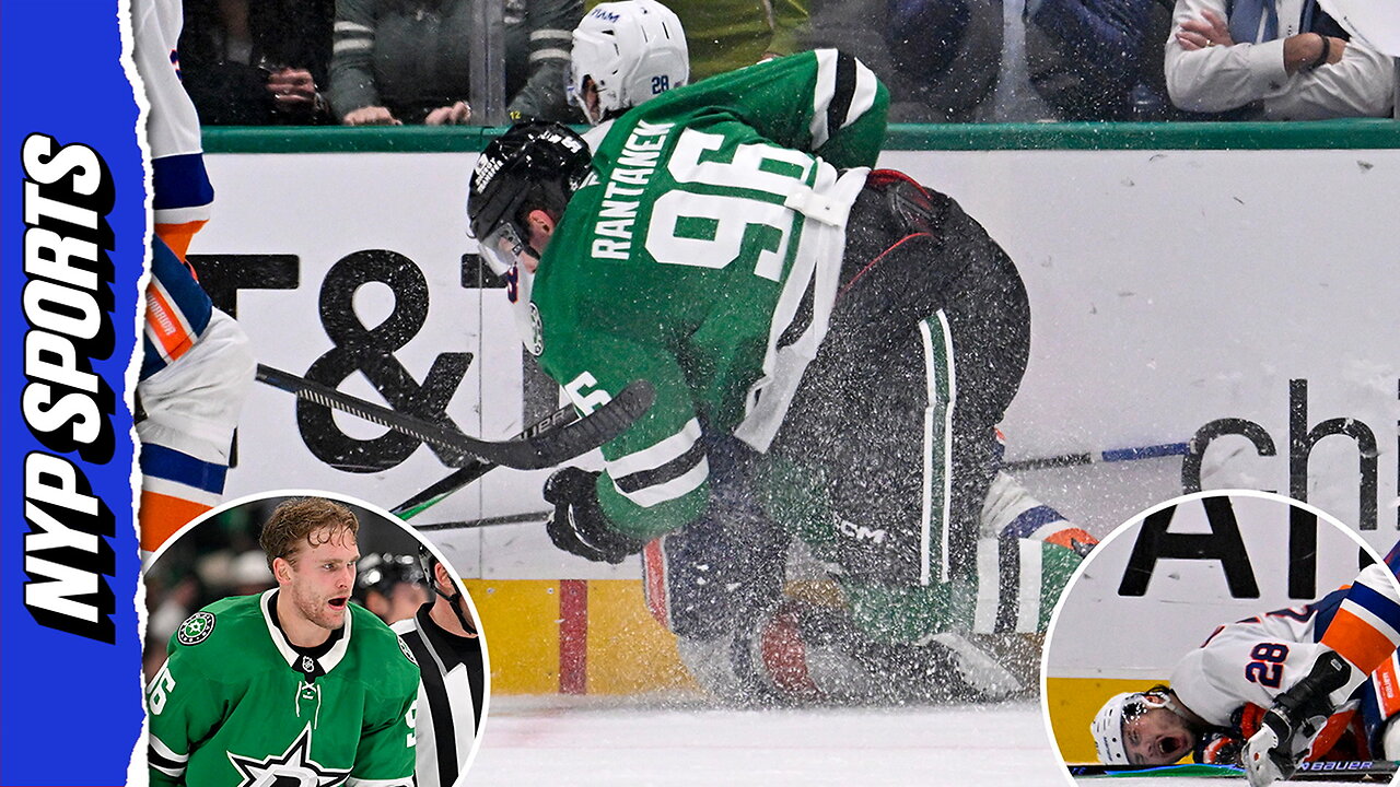 Stars Mikko Rantanen wont face further discipline after vicious hit on Islanders Alexander Romanov