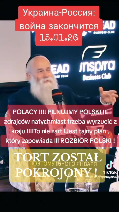 Ukraina-Rosja: wojna się skończy 15 stycznia 2026