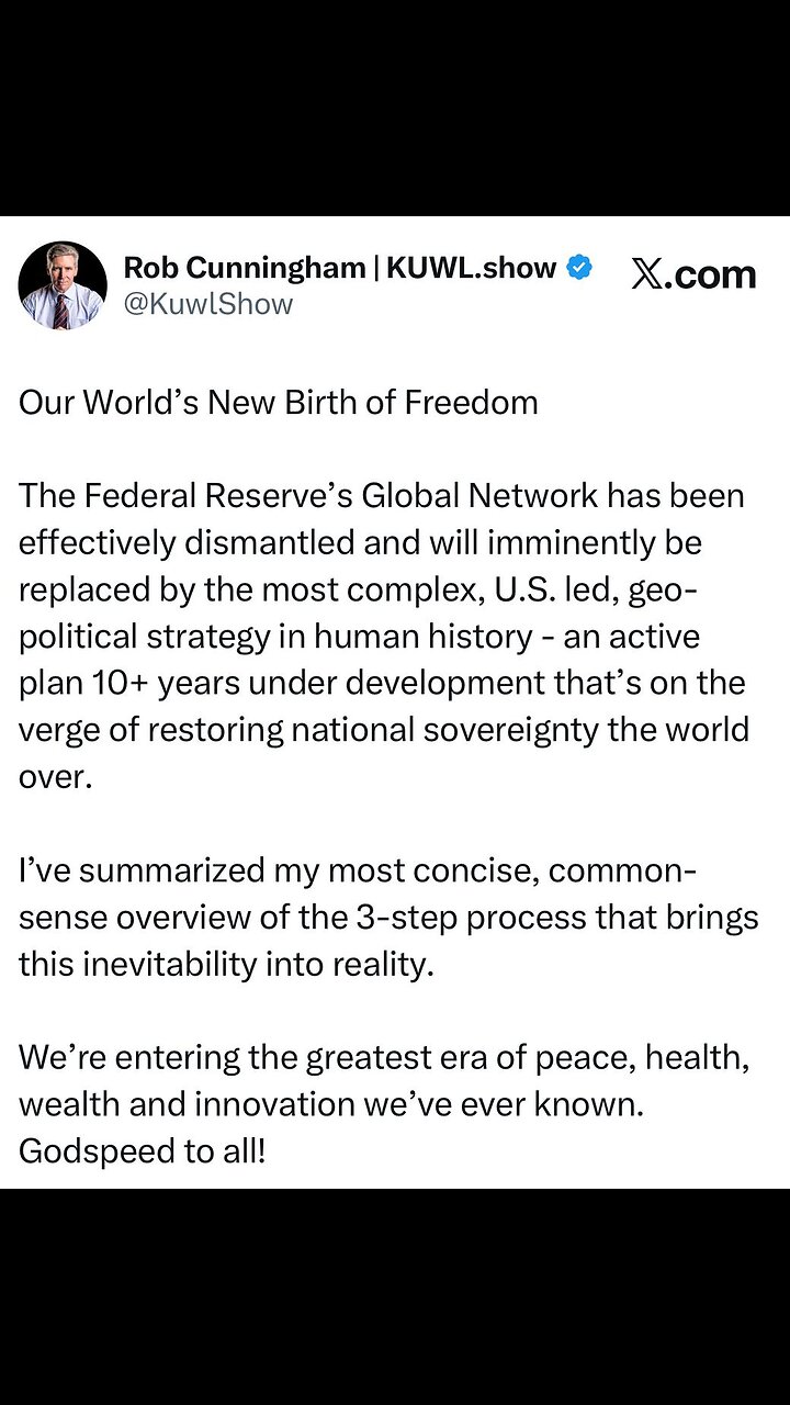 “Our World’s New Money System” | Do your own research & make up your own mind.
