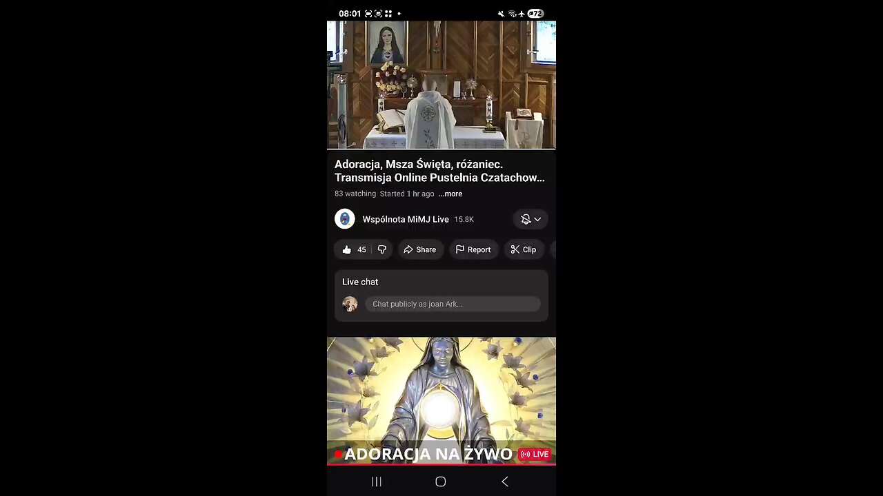 in polish Holy Mass Czatachowa 23/10/2025