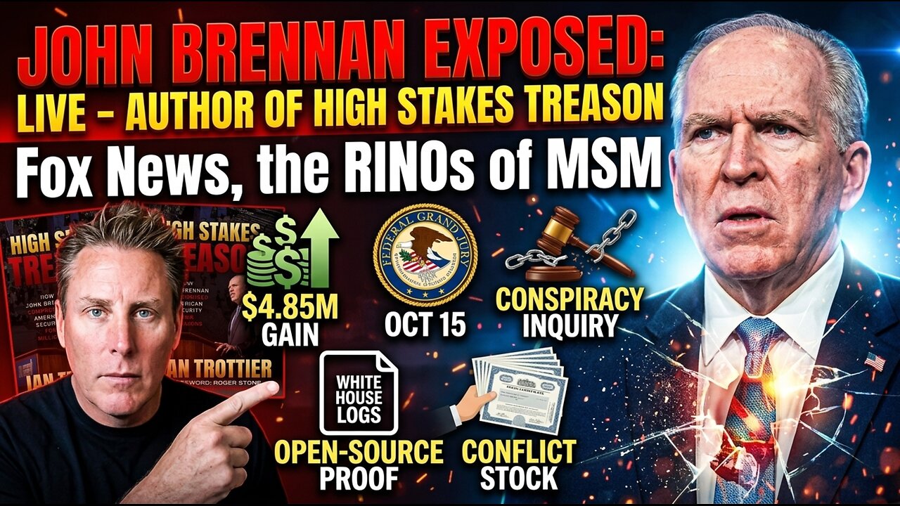 John Brennan Exposed. High Stakes Treason Author, Ian Trottier, LIVE. B2T Show, Sep 21, 2026