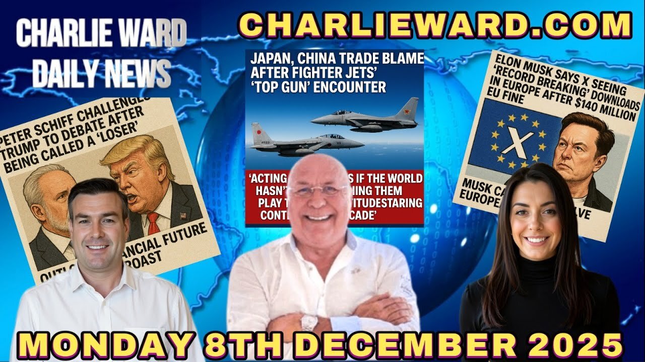 CHARLIE WARD DAILY NEWS WITH CHARLIE WARD, PAUL BROOKER & DREW MON 8TH DEC 2025