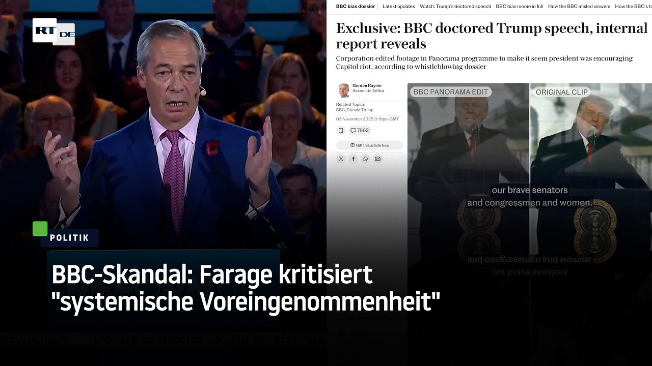 BBC-Skandal: Farage kritisiert systemische Voreingenommenheit