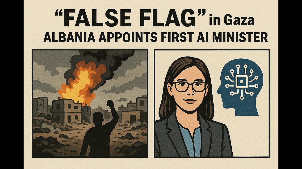 False Flag in Gaza, Albania appoints first AI minister.