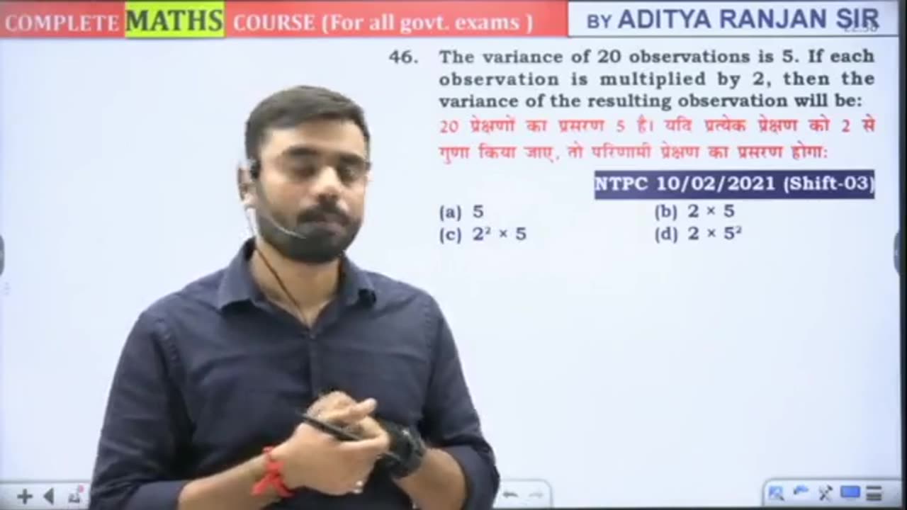 Statistics Class 5 by Aditya ranjan sir