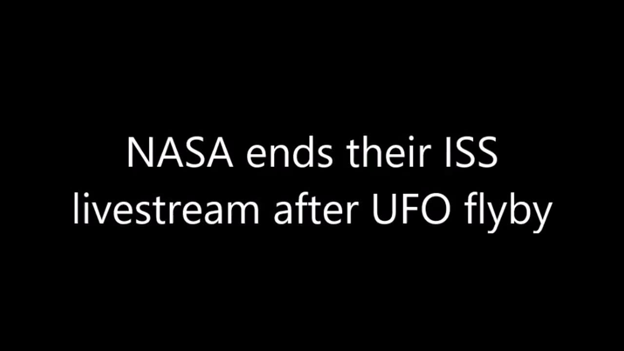 La NASA interrompt sa diffusion en direct de lISS après le survol dun OVNI.