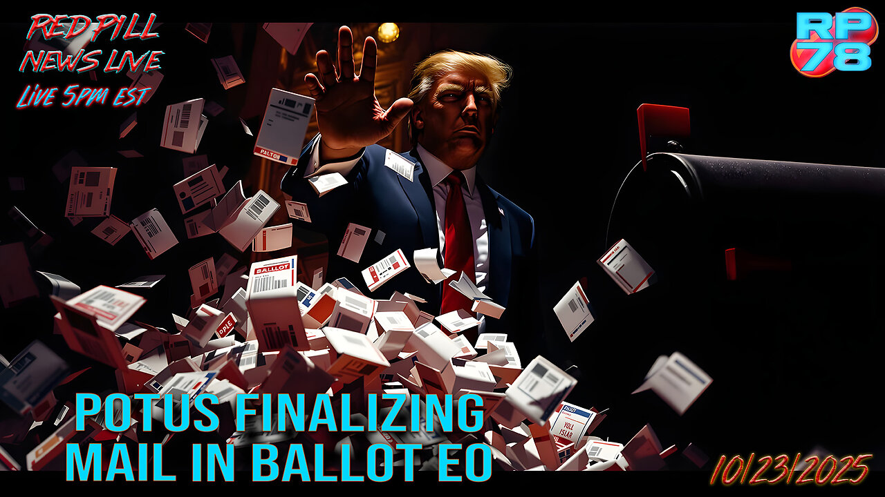Trumps Plan to Ban Mail-In Ballots: The 2026 Game-Changer? - Red Pill News Live