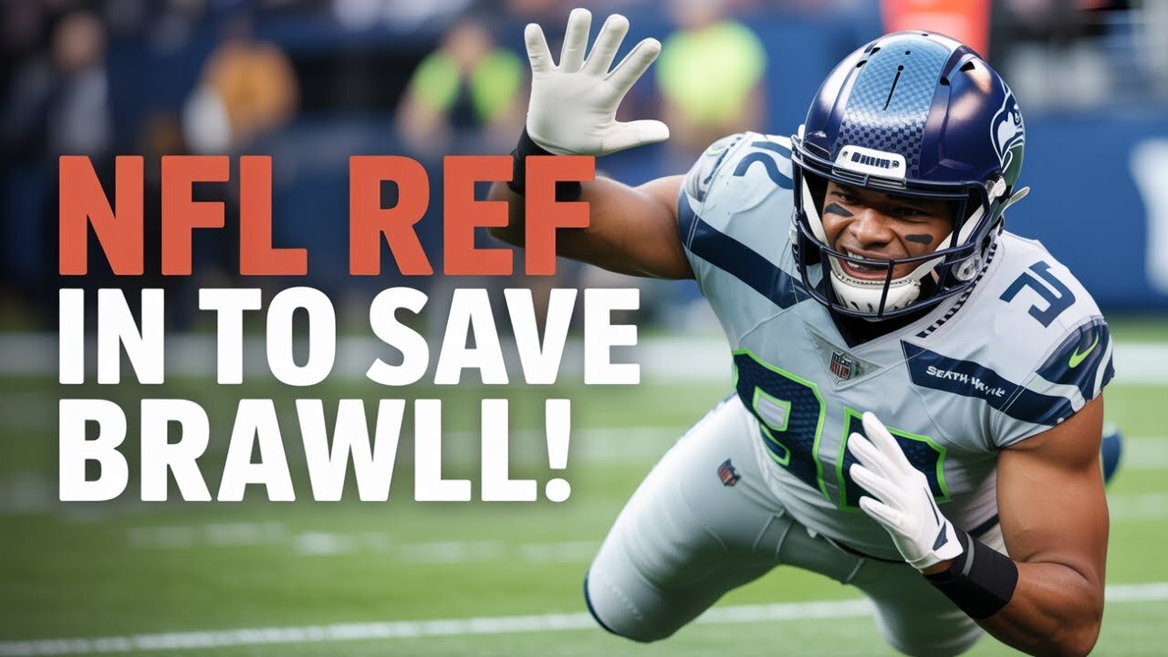 NFL Ref Dives In to Save Seahawks Jaxon Smith-Njigba From EPIC Brawl!