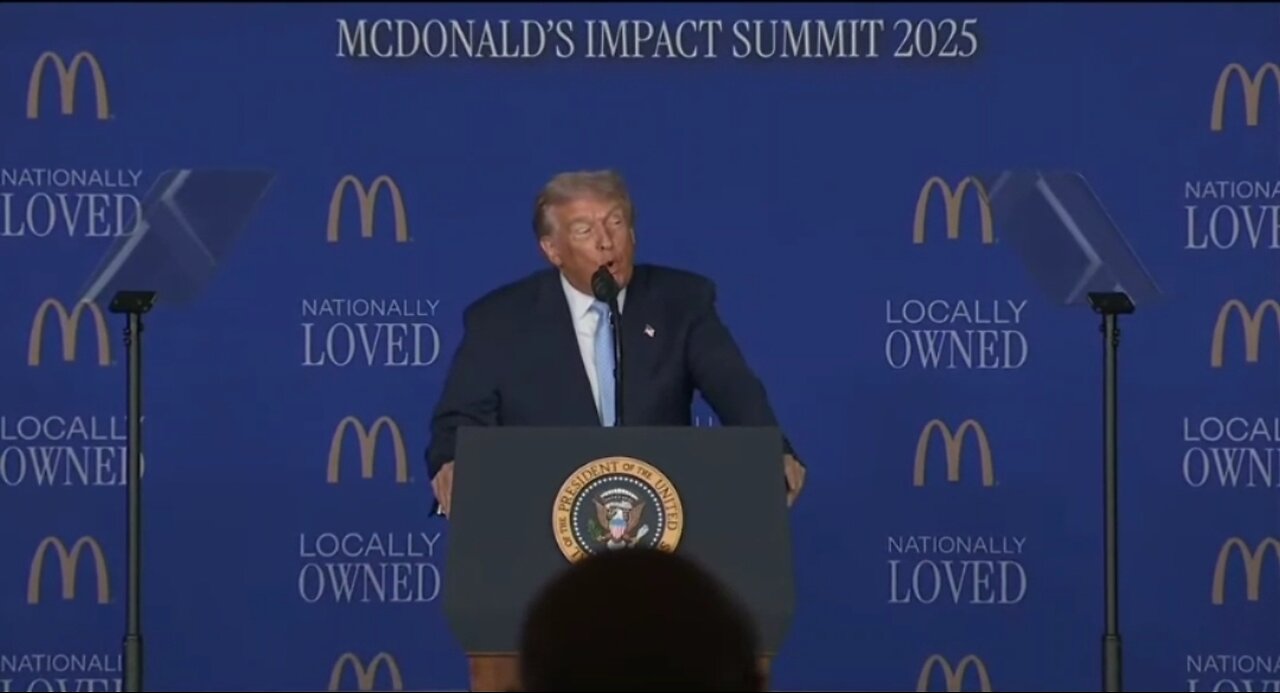 LOL. Trump Touts His McDonalds Fry Cook Job to POTUS