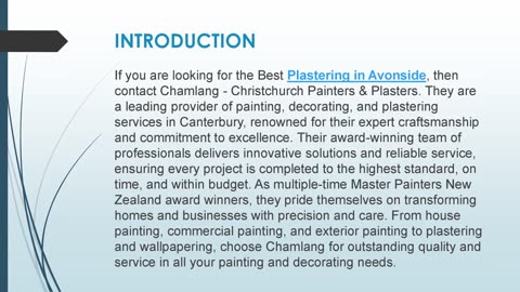 Best Plastering in Avonside