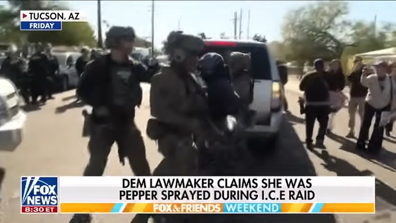 DHS disputes Democrats claim she was pepper sprayed by ICE