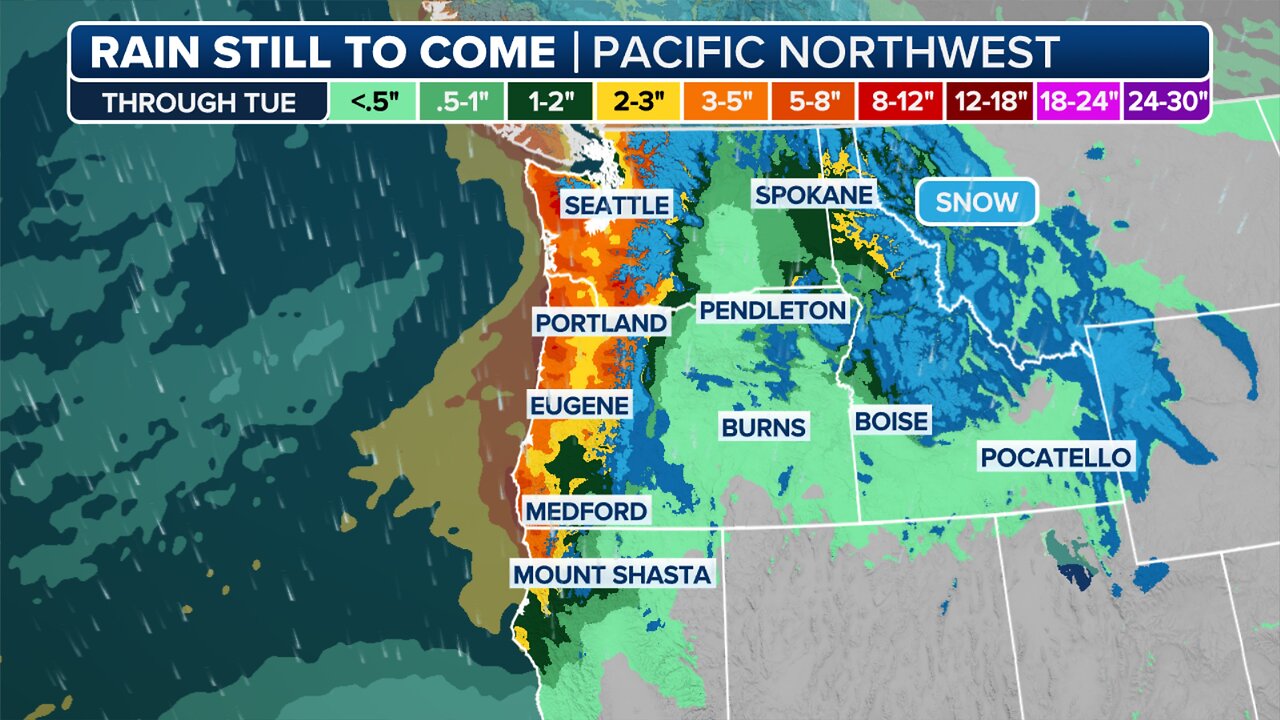 NOAAs 2025 Spring Weather Outlook - Atmospheric River Slams Pacific Northwest & Northern Rockies