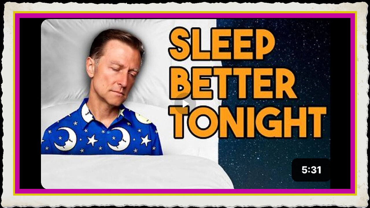 Why You Cant SLEEP! Simple Fix