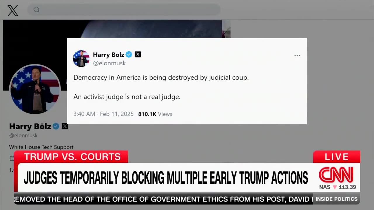 CNN is forced to refer to Elon Musk as Hairy Balls after he changes his name on X 😄😅😆😂
