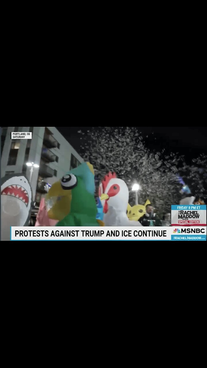 Maddow Praises Inflatable Animals, Bananas, & Naked Cyclists — Calls Portland Wonderful And Weird