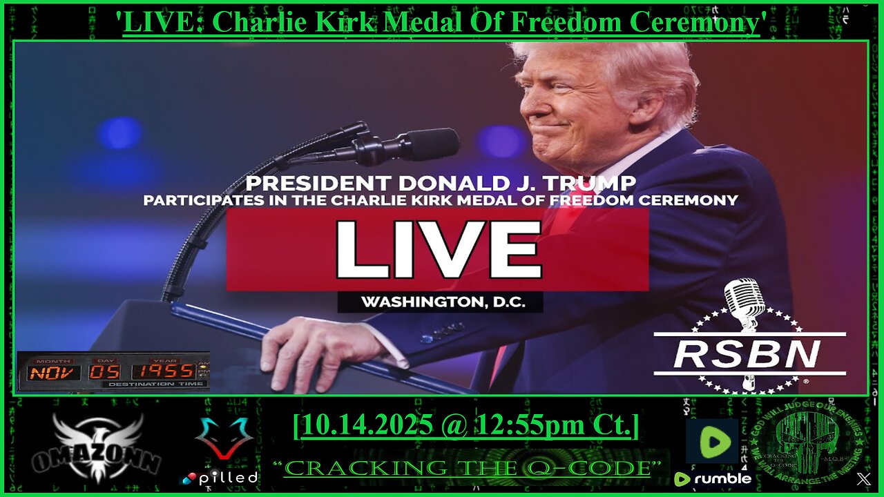 CRACKING THE Q-CODE ~ Charlie Kirk Medal of Freedom Ceremony