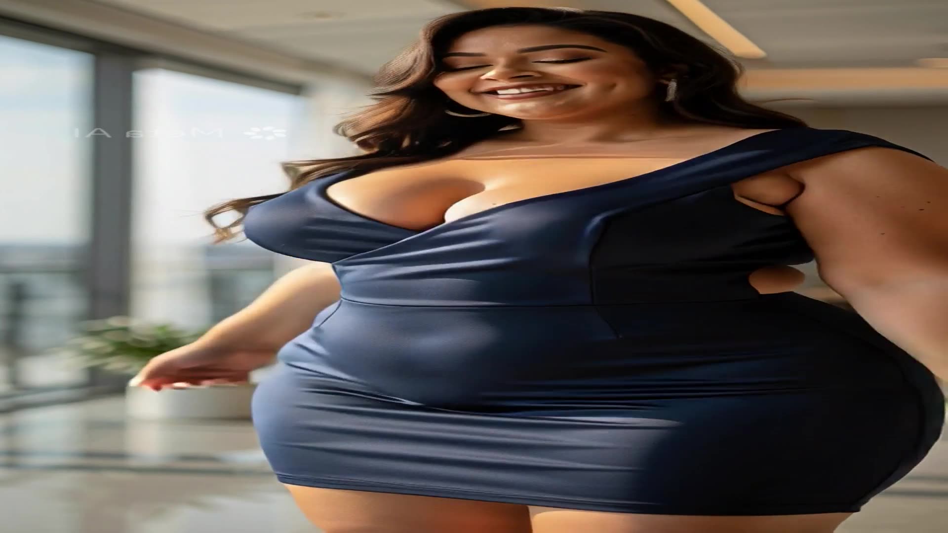 🔥 Girls Fashion Animation 💖 AI Curvy Models Wide Hips Collection