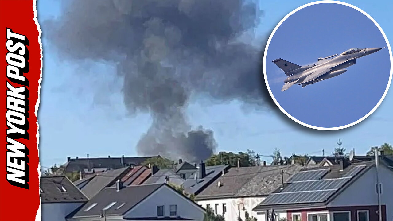 F-16 fighter jet crashes near major US-NATO airbase in Germany thumbnail