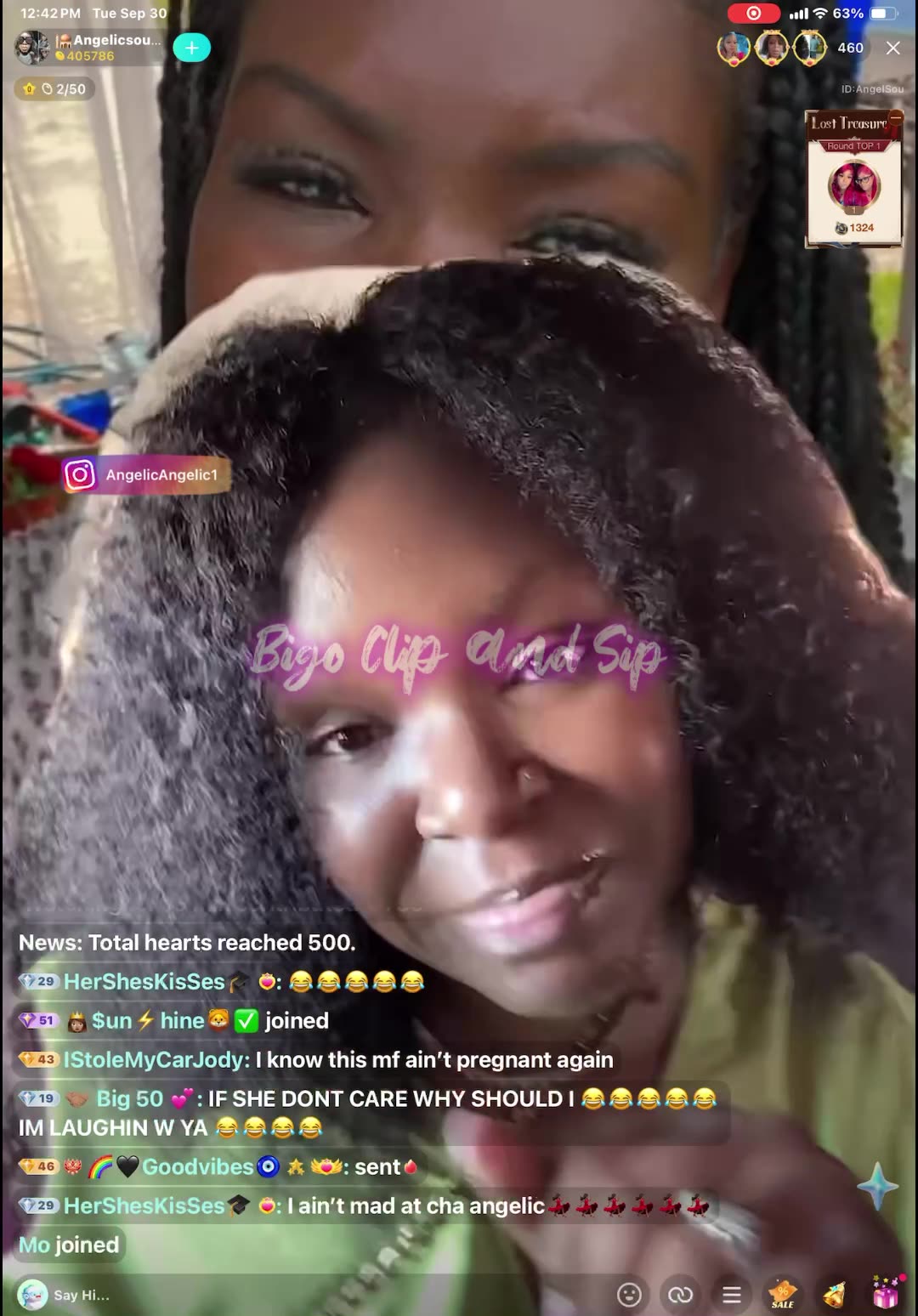 AngelicSoul says she goes to camps n only claiming 4 out of 11 kids 9/30/35 #bigoclipandsip