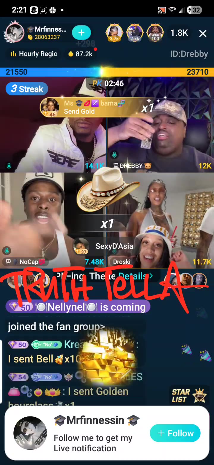 21BADBITCH GETS NOCAP BANNED FOR 10YRS DURING TEAM PK VS DROSKI & CECE