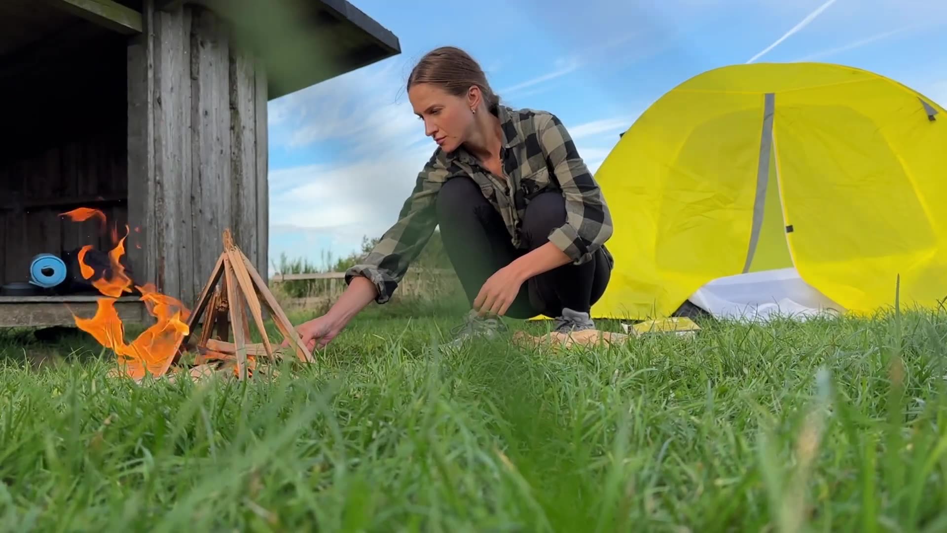 Overnight Alone – Fire, Cooking & Morning Breakfast 🌲 SOLO IN SCANDINAVIAN NATURE