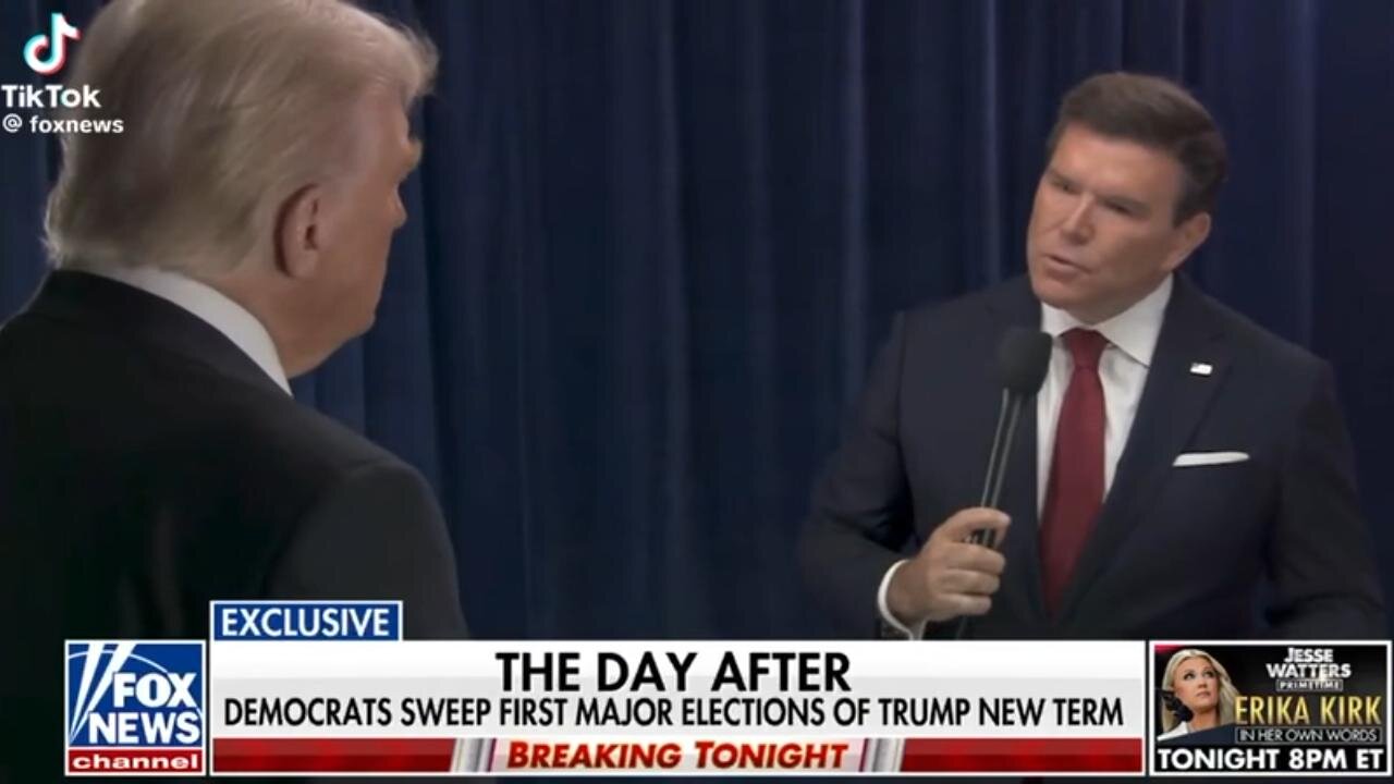 President Trumps talks Election Results last night w/ Bret Baier on Special Report 11.05.25 Interview