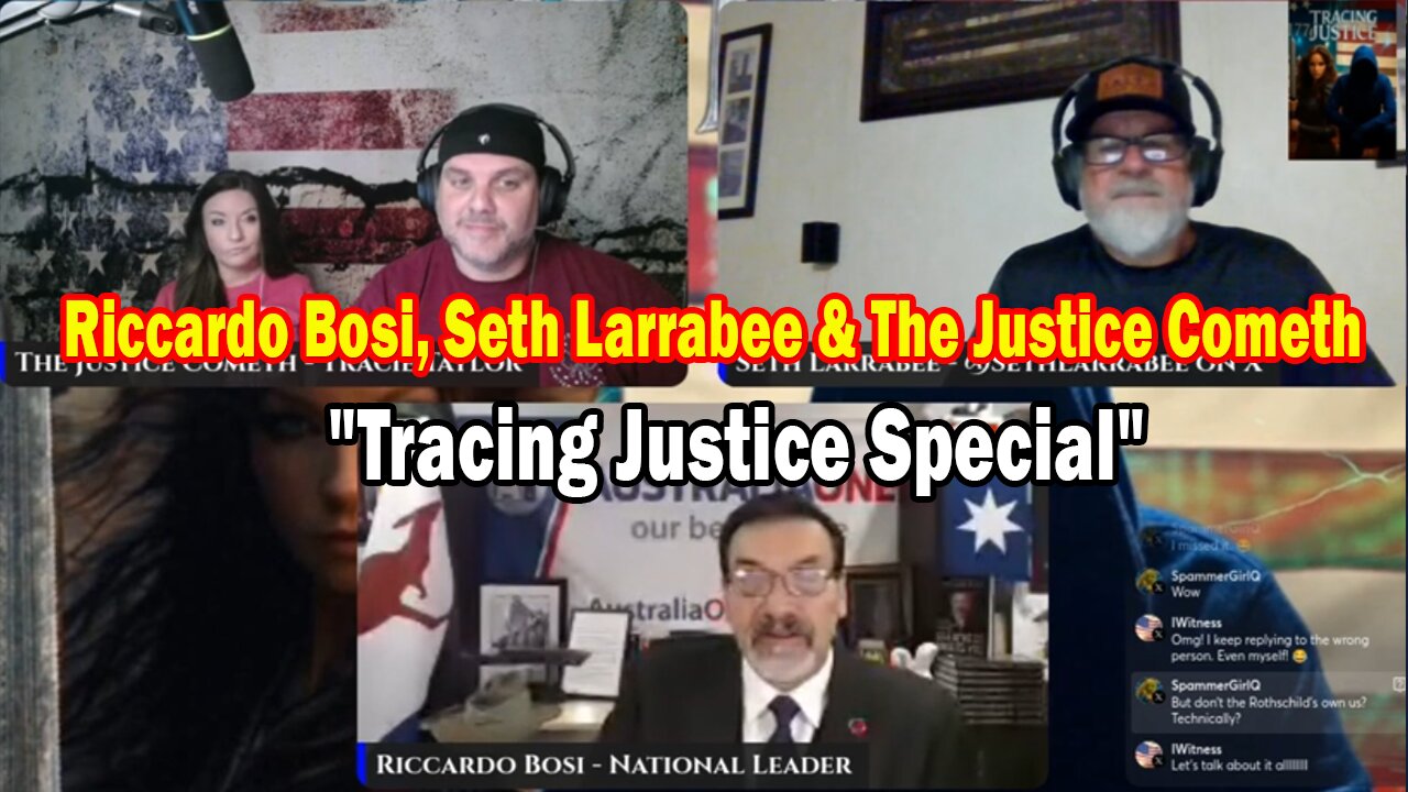 Riccardo Bosi, Seth Larrabee & The Justice Cometh Update Sep 30: Tracing Justice Special