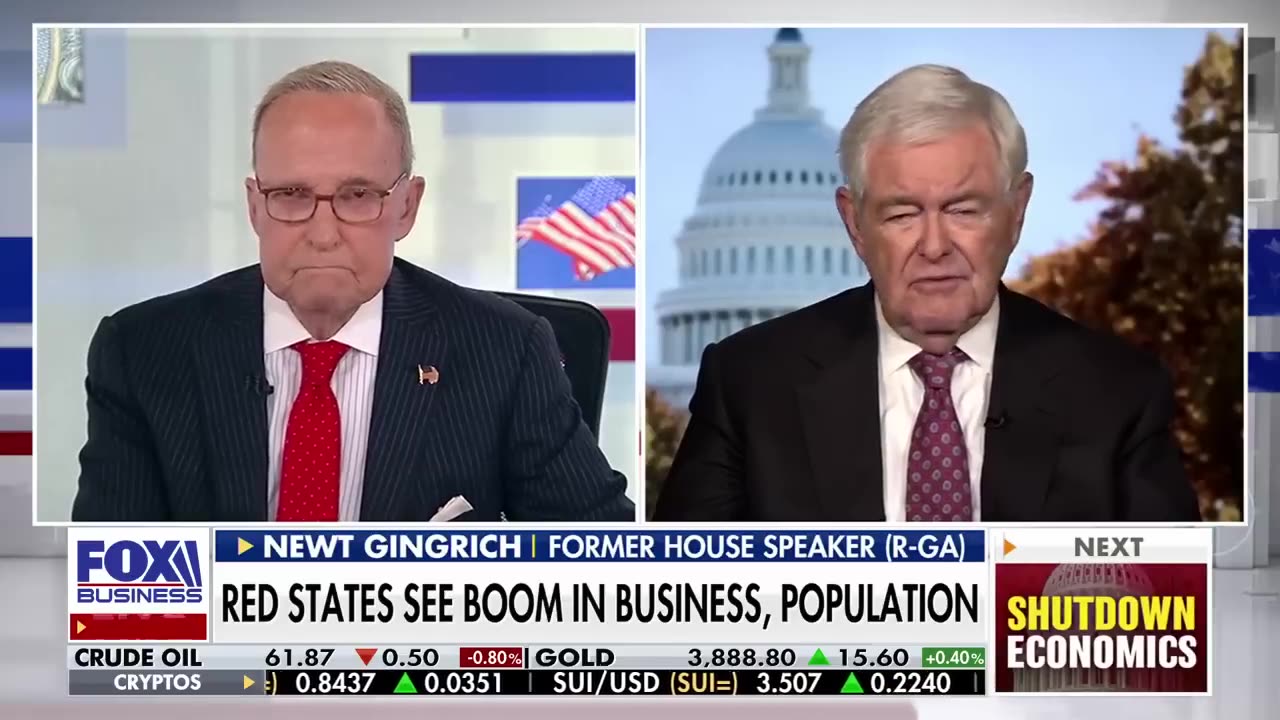 [2025-10-01] Newt Gingrich predicts what will come home with a vengeance in 2026