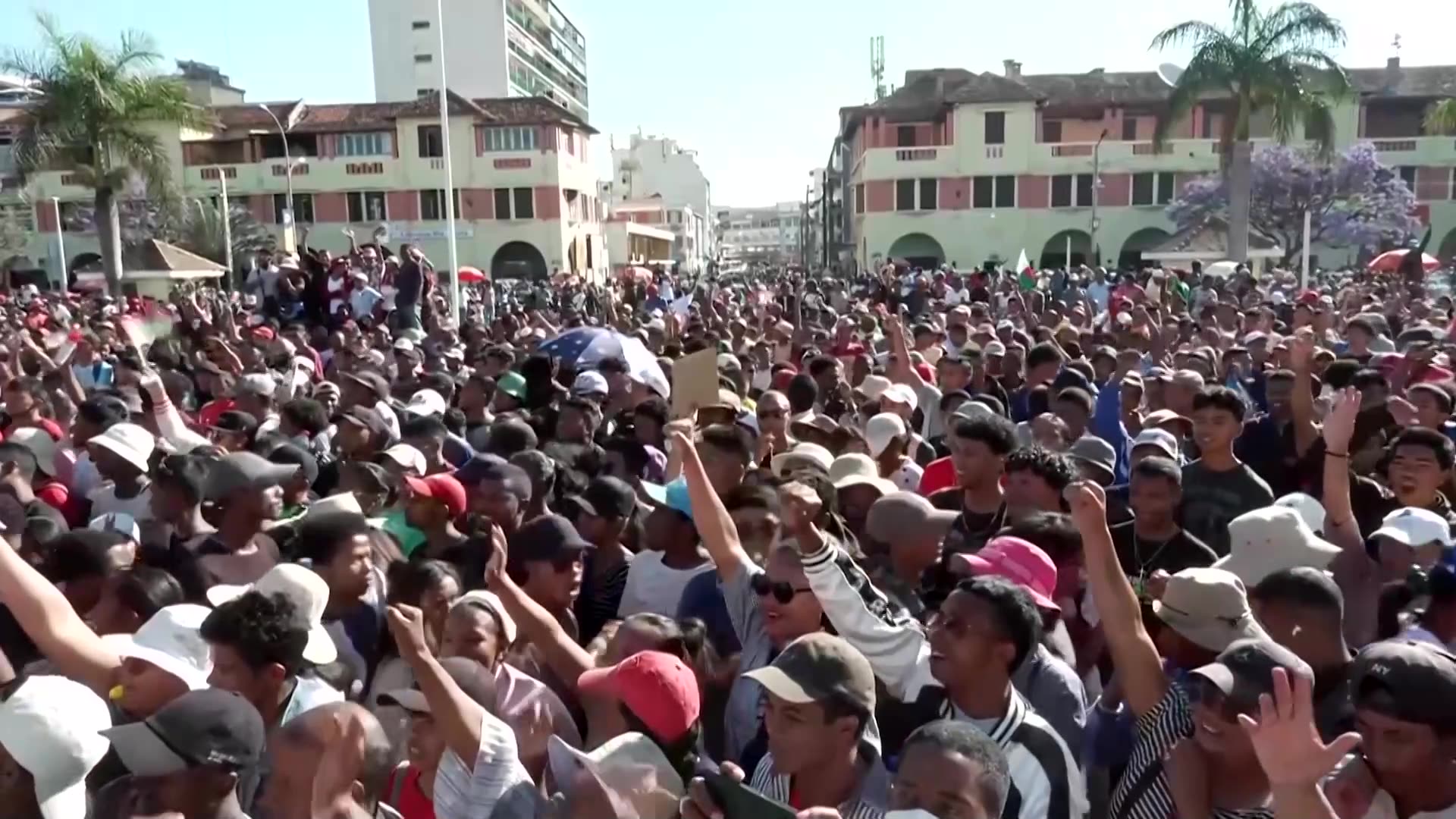 Madagascars military appears on stage as colonel says it has taken power