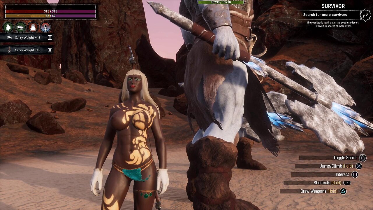 Conan exiles Frost giants vs avalanche level 10 purge busty boobs Breast expansion