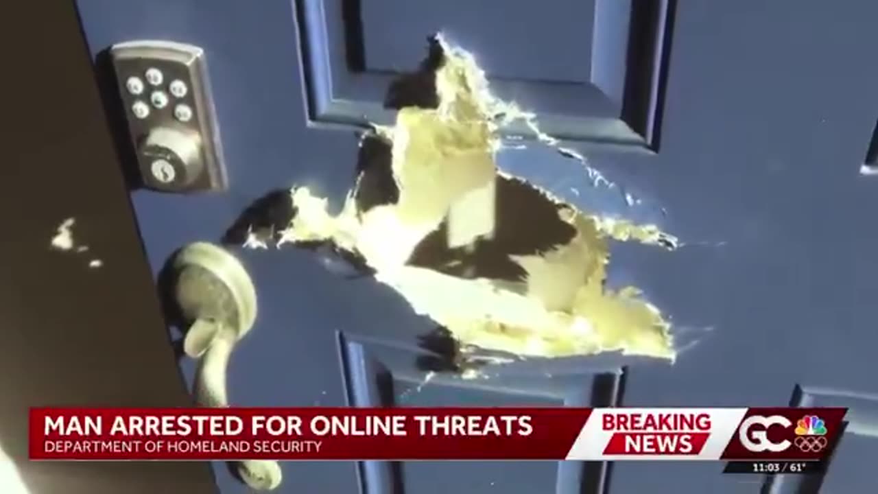 Radical Leftist FAFO by DHS which used a tank and battering ram to arrest him for posting threats