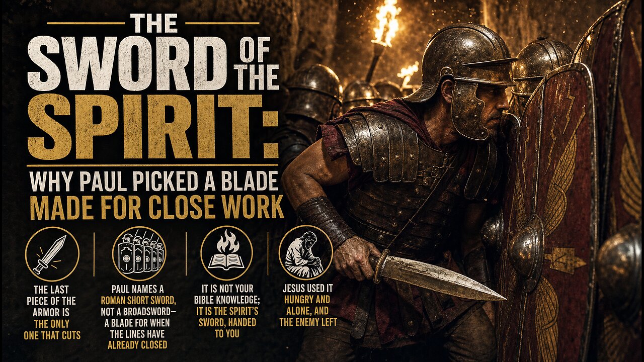 The Sword of the Spirit: Why Paul Picked a Blade Made for Close Work. Sunday WordNWorship Sep 20.