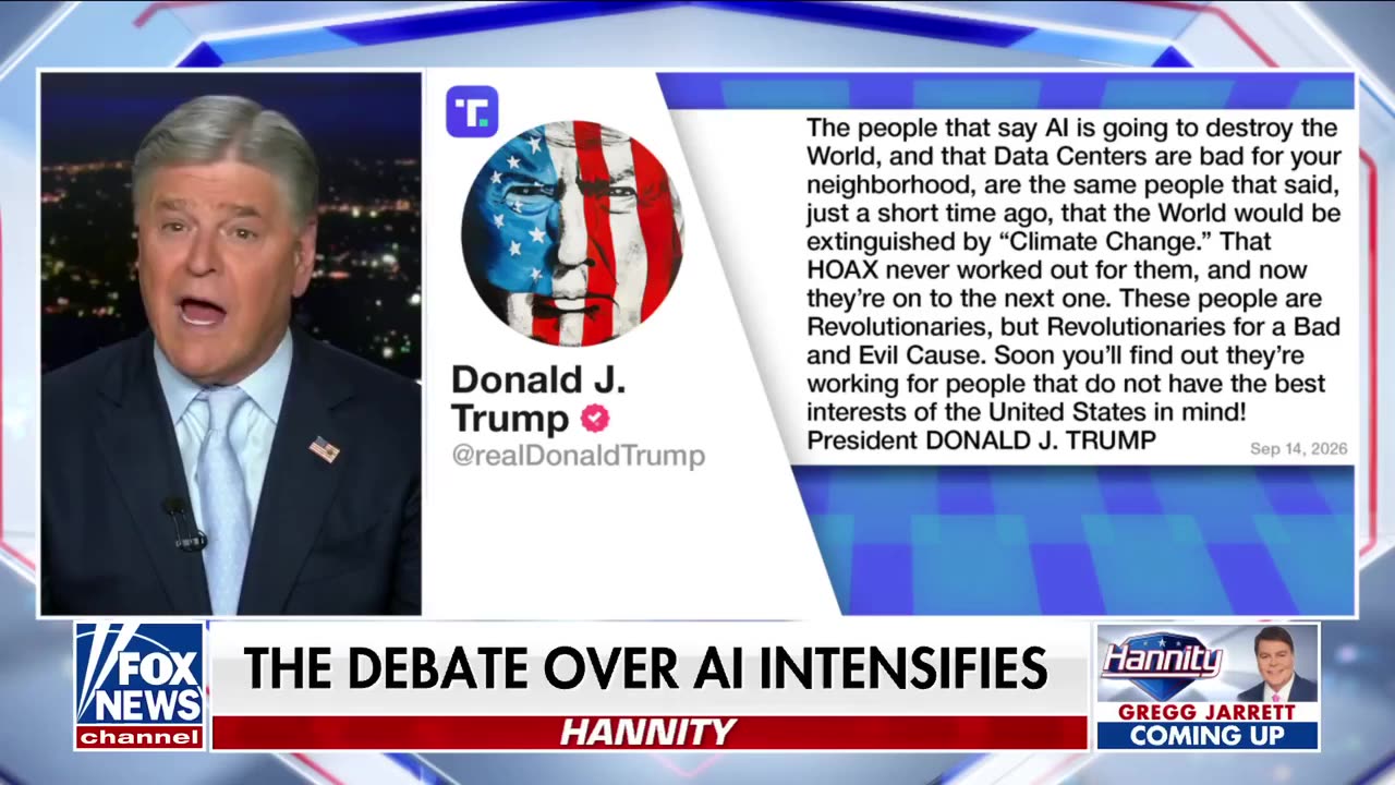 HANNITY MONOLOGUE: Democrats' Coordinated Messaging on AI Makes Me Suspicious thumbnail