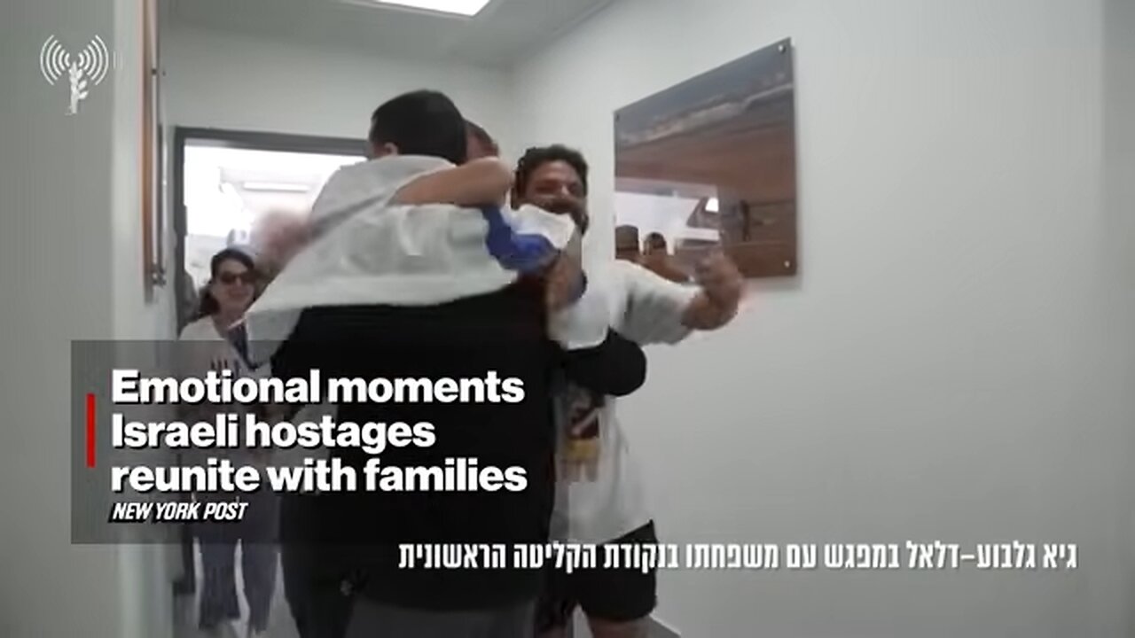 Watch the Emotional Moments Israeli Hostages Reunite with Families