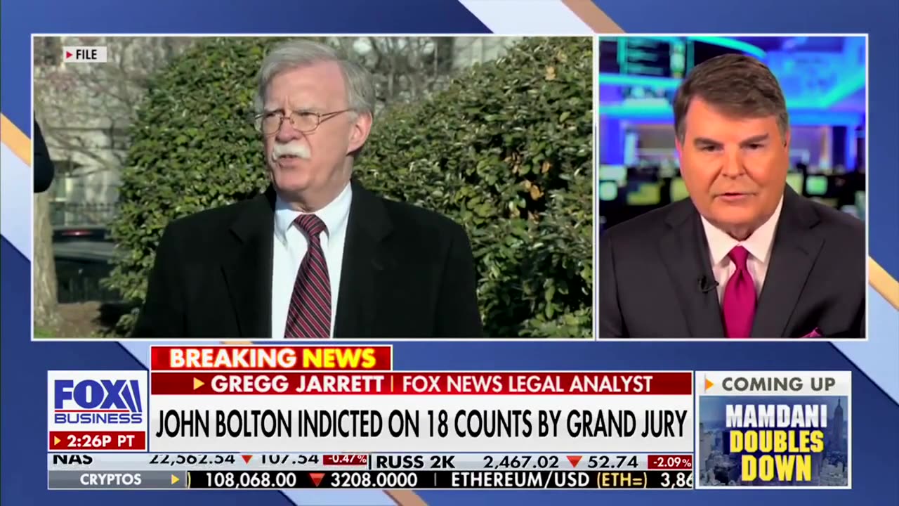 Gregg Jarrett: Why Bolton Will Have Hard Time Claiming Hes A Victim Of Retribution By Trump