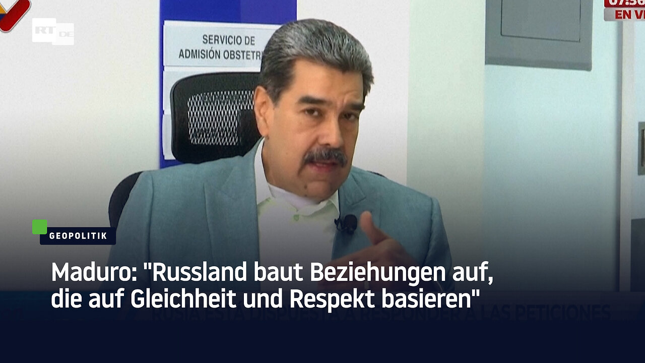 Maduro: Russland baut Beziehungen auf, die auf Gleichheit und Respekt basieren