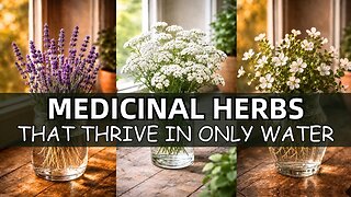20 Medicinal Herbs That Thrive In Only Water (Video)