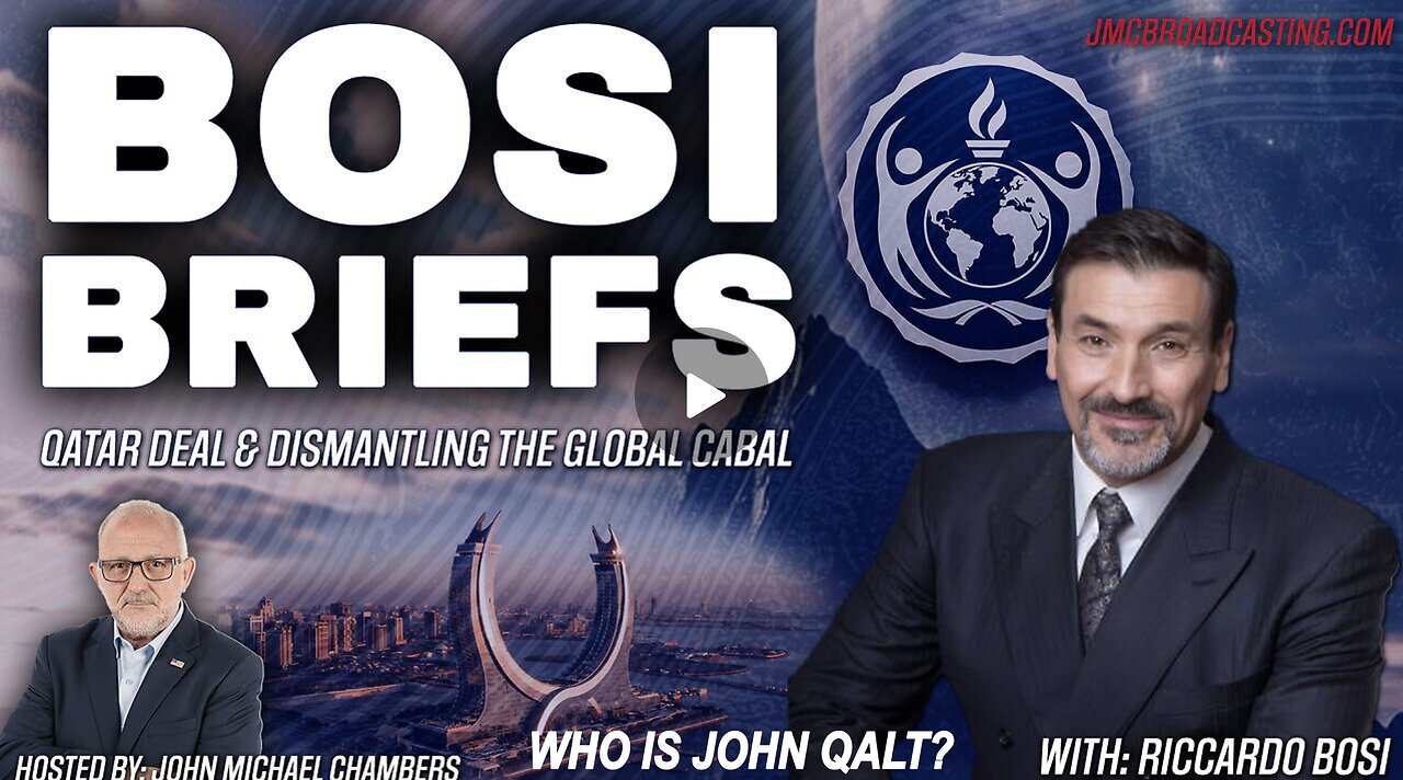 JMC W/ COL BOSI- Decoding Trumps Moves: Qatar Deal & Dismantling Global Cabal. WHO IS JOHN QALT?
