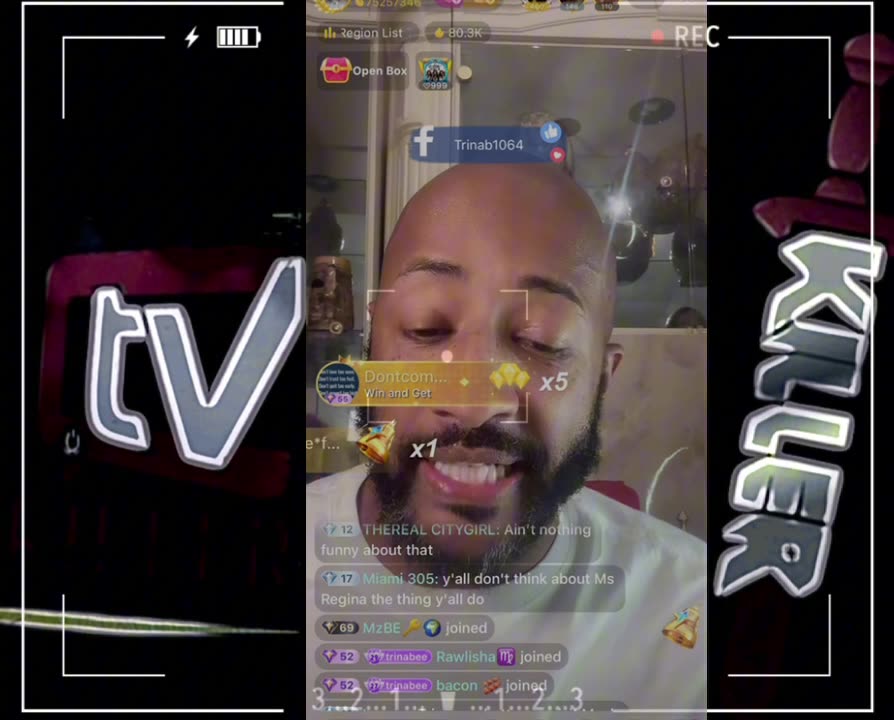 Trina B gets banned for saying hes ready to put bullets in Tomikay and her kids.