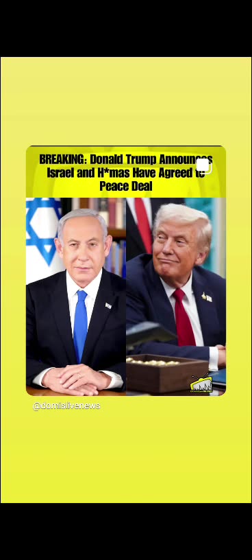 President trump and Benjamin netanyahu made peace deal hostages are freed 10/14/25