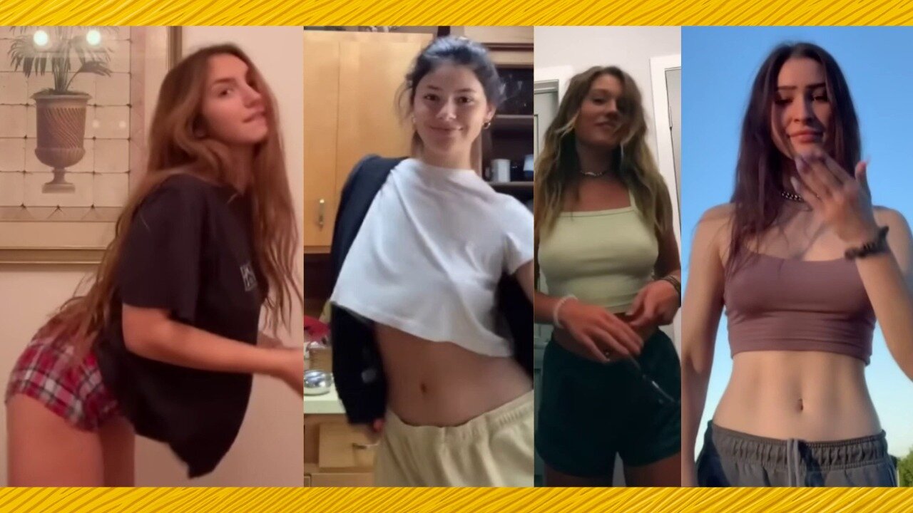 No Bra Tiktok challenge ❤️‍ClipchampGirls 2025