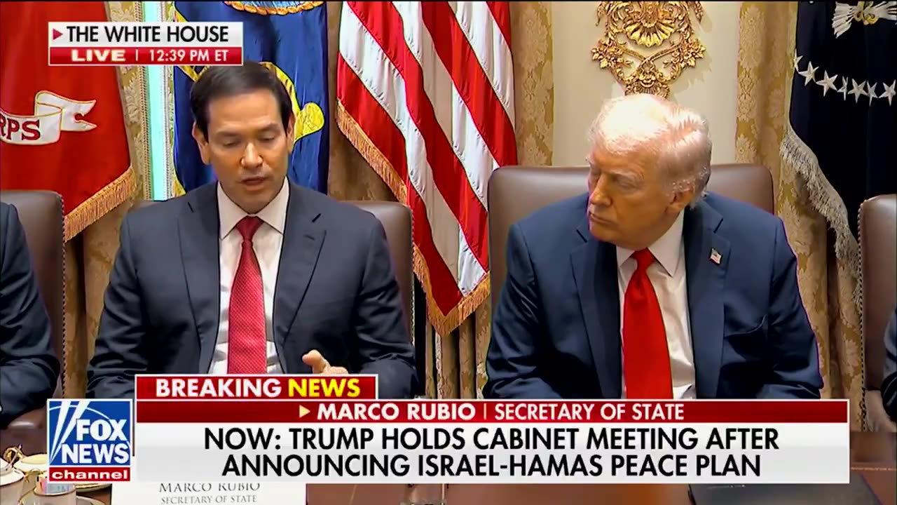 . @SecRubio on the Gaza Peace Deal: It will go down as a historic moment in the history