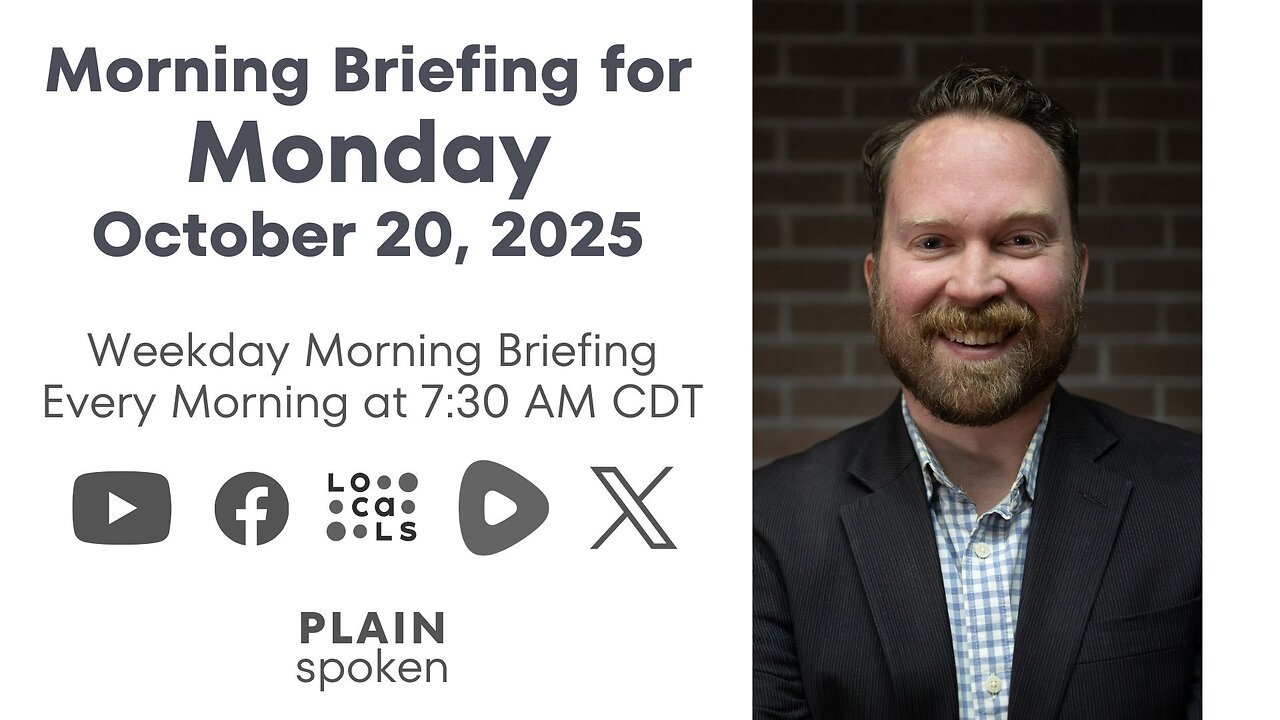 Monday Morning Briefing (October 20, 2025)