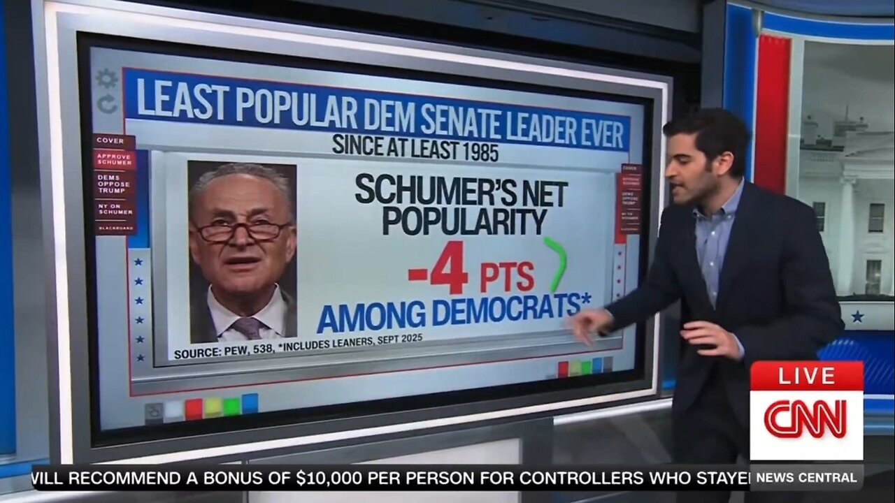 CNN’s Enten: Democrats HATE Chuck Schumer