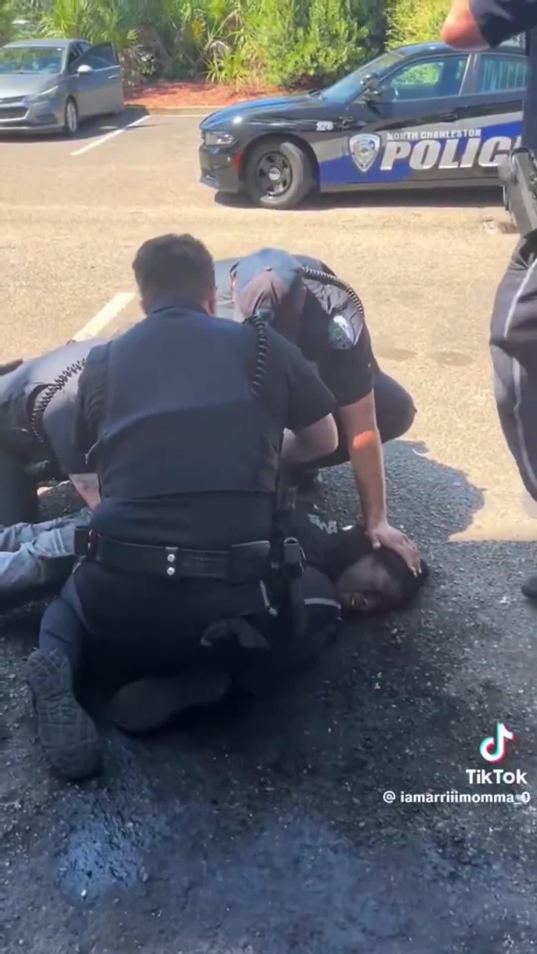 A video from North Charleston is going viral after a black thug tried to pull a knife on a White