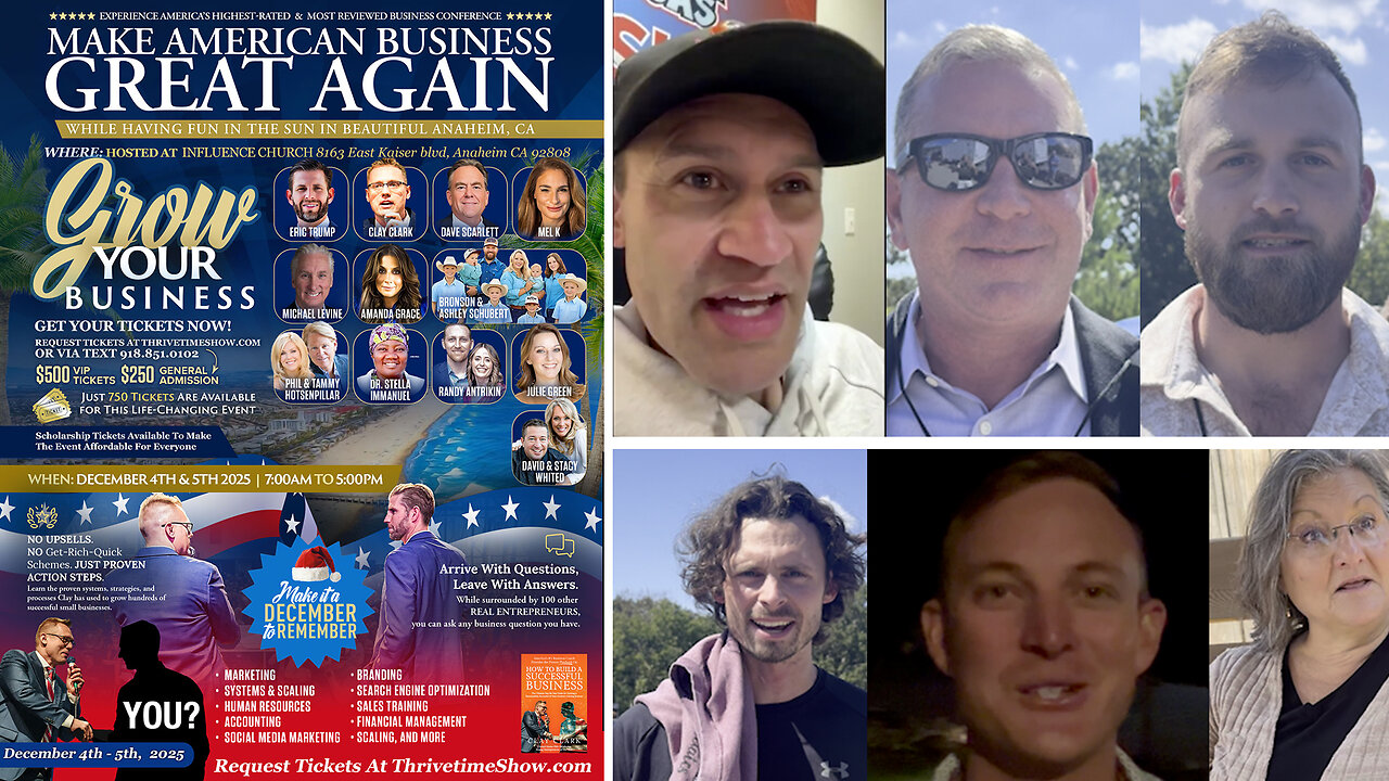 Clay Clark Reviews | Im from Jacksonville, Fl. The People, The Energy, The Information. It Will Change Your Life. It Will Change Your Business! + Join Eric Trump At Clay Clarks Dec. 4-5 ThrivetimeShow.com Business Conf. (Anaheim)