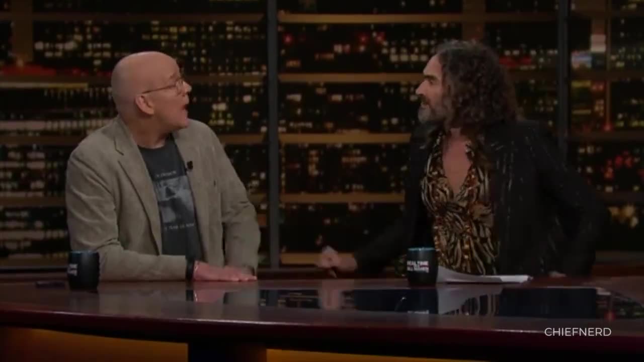 The moment when Russell Brand called out the media on Bill Mahers show